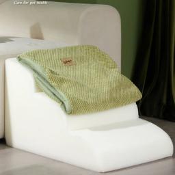 Escadas de espuma de memória antiderrapante para animais, sofá para cães pequenos e gatos, escadas de rampa para cães, suprimentos de cama, 2 ou 3 passos - Image 4