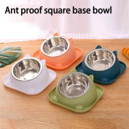 Fun Shaped Anti Tipping Cat Bowl com água adicionada, prevenir formigas, design separável para fácil desmontagem e lavagem - Image 1