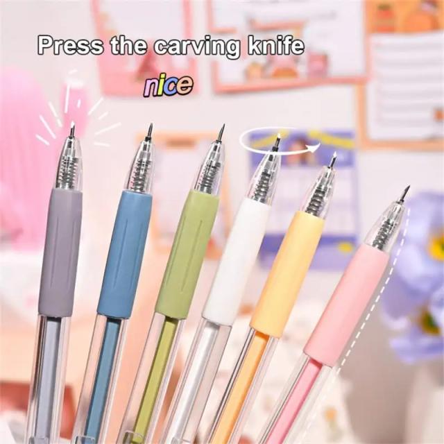 Ferramenta de Corte de Precisão para Scrapbooking: Cortador de Etiquetas e Caneta Faca para Adesivos e Artesanato (1 PC)