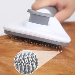 Pet cão escova gato pente auto limpeza pet removedor de pêlos escova para cães gatos grooming ferramentas animais de estimação desmatting pente cães acessórios - Image 5