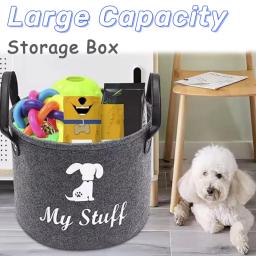 Felt Toy Storage Box para Animais de Estimação, Acessórios para Cães, Roupas, Diversos, Organizador, Ferramentas para Casa, Fornecimento, 1 Pc, 3 Pcs, 5Pcs - Image 1