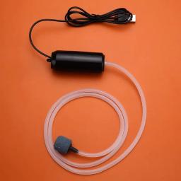 Bomba de oxigênio silenciosa para aquário, bomba de oxigênio portátil, carregamento mini usb, piscicultura, suprimentos para aquário, pequeno - Image 5