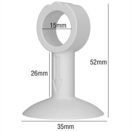 Silicone Anti-Colisão Rolha Da Porta, Rolha Da Porta, Tipo Ventosa, Tampa Da Maçaneta Da Porta, Silêncio Proteção Pad, Proteção Da Parede, Maçaneta Amortecedor - Image 6