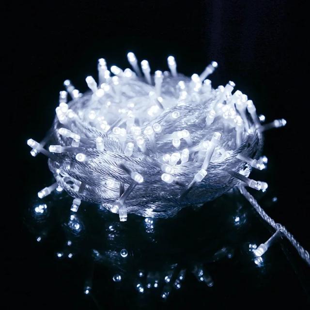 Luzes LED Impermeáveis para Decoração de Férias: Guirlandas e Fadas para Iluminação Exterior de Natal em Várias Comprimentos