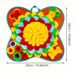 Flower Shaped Pet Snuffle Mat, Cão fino lento Feeding Pad, Brinquedos interativos Dog Puzzle, Cães de pequeno porte, Suprimentos de treinamento - Image 6