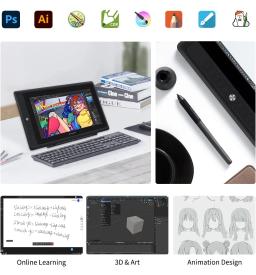 Gaomon-pd156pro tablet gráfico para desenhar, 15.6 polegadas mesa digitalizadora full-laminada ips tela hd com 8192 níveis de caneta sem bateria - Image 6