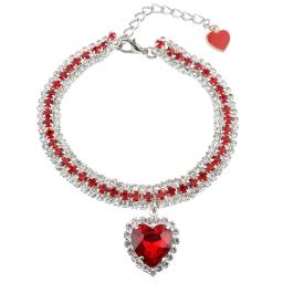 Amor pingente cristal pet collar, colar gatinho bonito, colar DIY, gato e cão suprimentos - Image 6