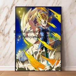 Dragon Ball Anime Canvas Printing, Goku, Vegeta, Quarto, Home Picture Decor, Impressões, Pinturas, Cartaz, Personagem de Desenho Animado, Presentes - Image 3