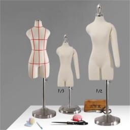 Corpo De Manequim De Plástico para Design De Escola, Costura De Pano Feminino, Tecido De Algodão, Pernas De Calças, Jersey Busto, Pode Pin E168, 1/3, 1/4 - Image 4