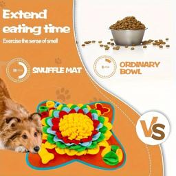 Flower Shaped Pet Snuffle Mat, Cão fino lento Feeding Pad, Brinquedos interativos Dog Puzzle, Cães de pequeno porte, Suprimentos de treinamento - Image 5