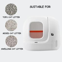 Petkit-Caixa automática para gatos Pura Max, controle de aplicativos, auto limpeza inteligente, banheiro para vários gatos grandes, versão global - Image 2