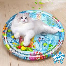 Resfriamento verão Pet Bed, Tapete de água sensorial para gatos, Cama inflável engrossada, Acessórios para animais de estimação - Image 1