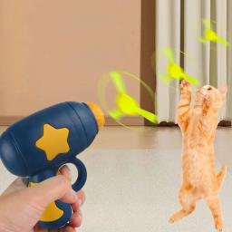Interativo Pet Play Training Launcher, Discos Voadores com Som Pequeno, Gatinho Jogando Brinquedo, Acessórios para Gato, 1 Conjunto, 15Pcs - Image 1