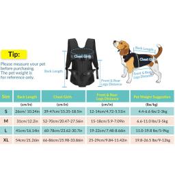 Mochila Pet Portátil para Cães e Gatos, Pet Carrier Bag, Portadores de ombro duplo - Image 3