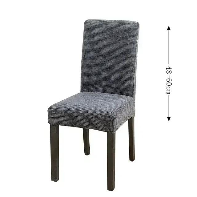 Capa de Cadeira Ajustável Jacquard Impermeável Luxuosa para Mesa de Jantar em Elastano - Ideal para Casa, Sala de Jantar e Eventos em Hotel em 2024