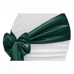Green Satin Cadeira Faixas com Arcos, Cadeira Capa, Fitas para Banquete de Casamento, Festa, Baby Shower, Decorações de Eventos, 17x275cm, 10Pcs - Image 4