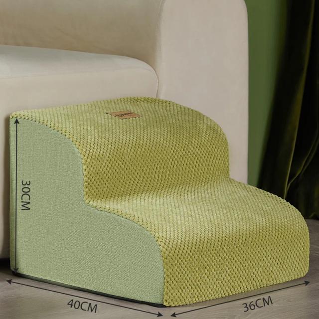 Escada Removível Antiderrapante para Pets, Ideal para Gatos e Cães, com 2 ou 3 Degraus para Sofás e Camas, Perfeita para Filhotes e Cães Idosos