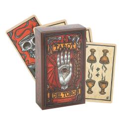 Jogo de cartas de tarô para iniciantes, baralho e tarô conjunto de 78 cartas inspiradas no mundo da guinea toro, livro novidade - Image 1