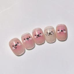 Kawaii Otter Expressão Nail Art Adesivos, Transparente, Geléia, Adorável, Kawaii, Nail Design, Decalque Decorativo, DIY Acessórios, 1Pc - Image 3
