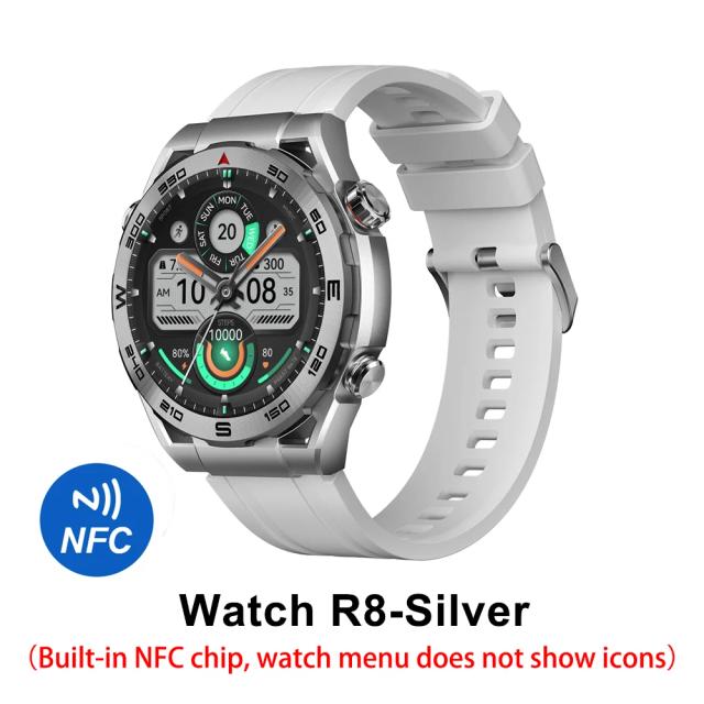 Smartwatch HAYLOU R8 com Display AMOLED HD de 1,43", Chamada via Bluetooth, Assistente de Voz e Resistência Militar