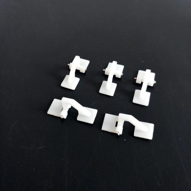 Kit com 10 Mini Dobradiças Adaptadoras para Dossel de Porta de Escotilha RC