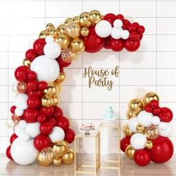 conjunto de arco de balão de látex para festas de formatura, aniversários, casamentos, festas de noivado, feriados, aniversários, decoração de quartos - Image 1