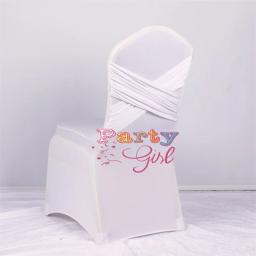 Novo design banquete de casamento spandex cadeira capa com swag volta estiramento cadeira capas para festa jantar decoração - Image 6