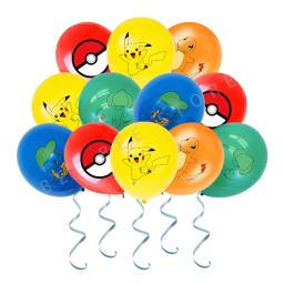 10/20/30 pçs pokemon látex balão fontes de festa pikachu festa balões para crianças festa de aniversário dcorations presente brinquedos - Image 5