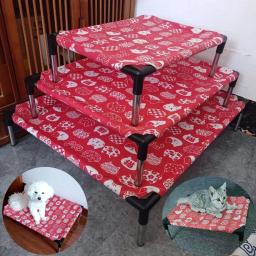 Pet Refrigeração Elevada Dog Bed, portátil destacável levantada Pet Berços para Indoor e Outdoor Viagem Camping Suprimentos - Image 1