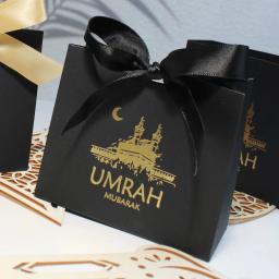 Caixas de Presente para Celebrações Muçulmanas, Ramadã Islâmico, Kareem, Festas Iftar, Elegante, Guarda-chuva Mubarak Candy - Image 4