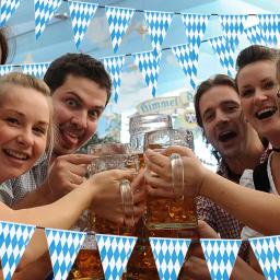 Oktoberfest decorações bandeira de verificação da Baviera banner de boas-vindas para festa temática alemã guirlanda bávara festa alemã bunting 32.8 - Image 3