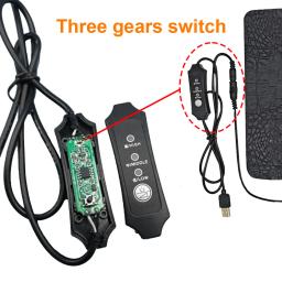 Pet Aquecimento Pad para Répteis, Cobertor Elétrico, Aquecedor, Almofada Quente, Controlador de Temperatura Ajustável, Incubadora Mat, USB - Image 2