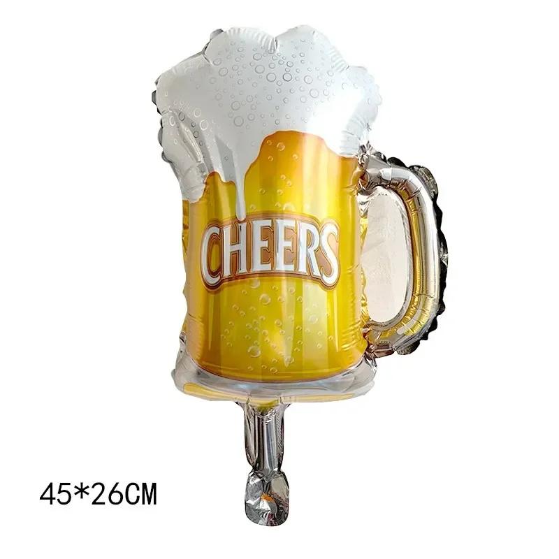 Balões grandes para adultos, decoração de festas de aniversário, adereços fotográficos, uísque, cerveja, champanhe, estilo de ano novo - Image 1