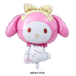 Mymelody-látex balão para festa de aniversário menina, acessórios de decoração, 1 a 9 anos - Image 2