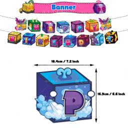 Desenhos animados Blox Fruits Theme Party Supplies, Decoração de balão de látex, Bolo, Banner de aniversário, DIY, Kid, Girl Gift - Image 5
