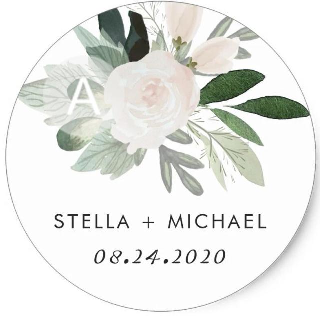 Adesivos Personalizados para Casamentos e Festas: Convites, Lembranças e Etiquetas para Caixa de Presente - Pacote com 100 Peças em Kraft Branco