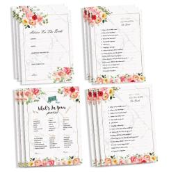 Festa de casamento e chuveiro da noiva Jogo, A & A cartões, 10 convidados Noiva Jogo do chuveiro, seu razoável da noiva, 4 jogos, 40PCs - Image 1