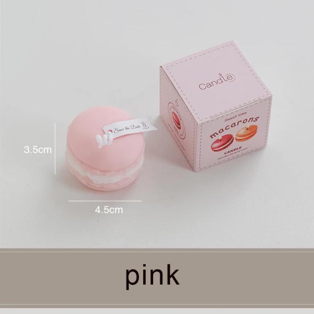 Macaron Vela Perfumada para Decoração de Festa e Casa - Presente Ideal em Pacote Único
