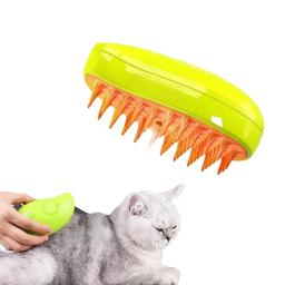 USB Rechargeable Massage Comb, Escova de vapor para gatos, Puppy Hair Care Supplies, Remove o cabelo emaranhado, 3 em 1 Electric Pet Brush Dog - Image 6