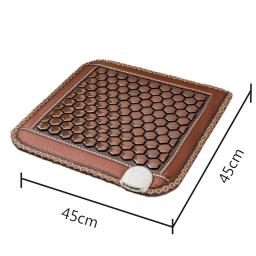 Jade Turmalina Termostato Colchão Massageador, Almofada Sentada com Temporizador Inteligente, Controle Remoto, Almofada Terapêutica de Aquecimento Infravermelho Distante - Image 6
