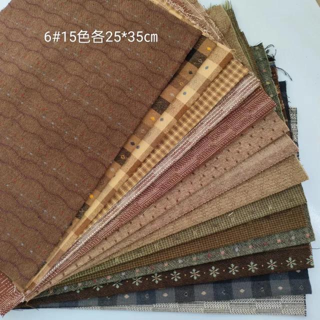 Tecido Japonês Fio-Tingido para Artesanato: Material de Patchwork e Quilting para Acessórios de Costura e Bonecas