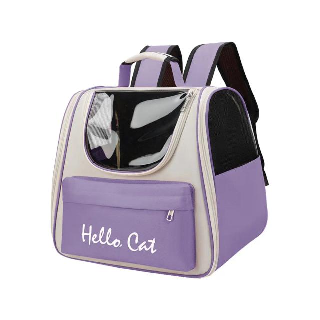 Mochila Portátil Confortável e Respirável de Grande Capacidade para Animais de Estimação