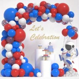 Conjunto de 30 balões para decorações de festa, para graduação, aniversários, casamento, aniversário, vermelho, branco, azul - Image 3