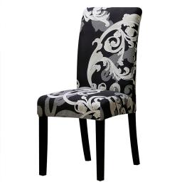 Capa elástica estampada para cadeira, grande, elástica, assento, cadeira de escritório, restaurante, banquete, hotel, decoração de casa - Image 4