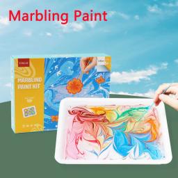 Conjunto De Tinta Marmorreada À Base De Água, Kit De Pintura De Arte Criativa, Pintura DIY Na Água - Image 1