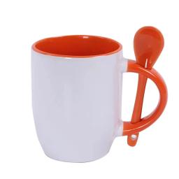 Black Heat Sensitive Caneca com Colher, Adequado para Personalizar a Impressão, Sublimação em Branco, Colorido Magic Coffee Cup, 11oz - Image 4