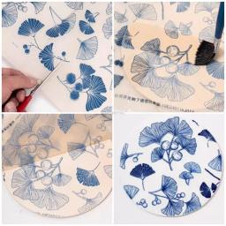 Papel De Transferência De Argila Cerâmica, Decalques Criativos, Porcelana Azul e Branca, Utensílios Para Colorir Artesanal, Arte Em Cerâmica - Image 6