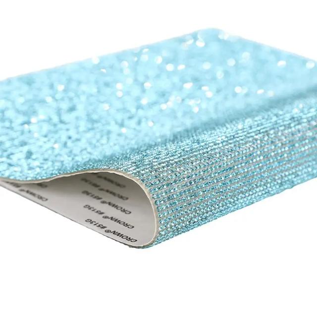 Fita Adesiva de Rhinestone para DIY - Adesivos de Diamante para Artesanato em Carros, Telefones e Roupas, 12x20cm