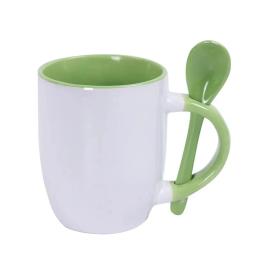 Black Heat Sensitive Caneca com Colher, Adequado para Personalizar a Impressão, Sublimação em Branco, Colorido Magic Coffee Cup, 11oz - Image 5