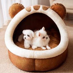 Cama de cachorro de inverno auto-aquecimento casa de cachorro aconchegante gato dormir tenda camas de caverna indoor gatinho ninho canil cabana para pequenos gatos médios do cão - Image 6